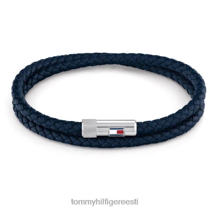 kahekordne nahast käevõru RJV6219767 merevägi Tommy Hilfiger