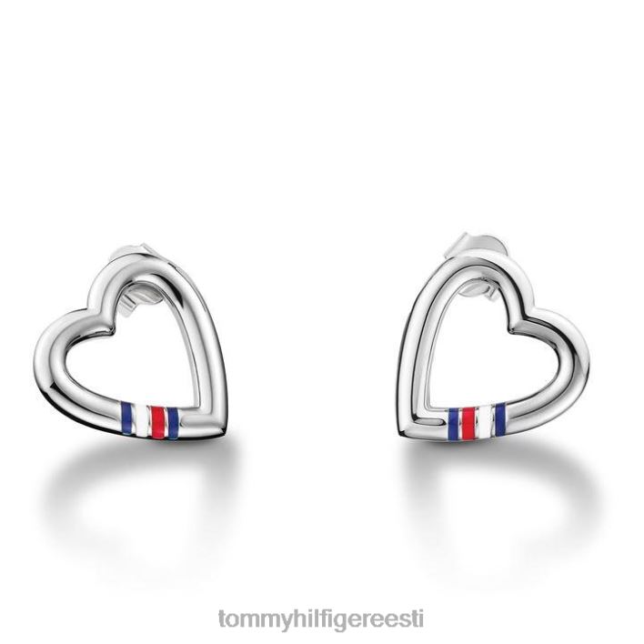 südame stud RJV6219880 hõbedane Tommy Hilfiger