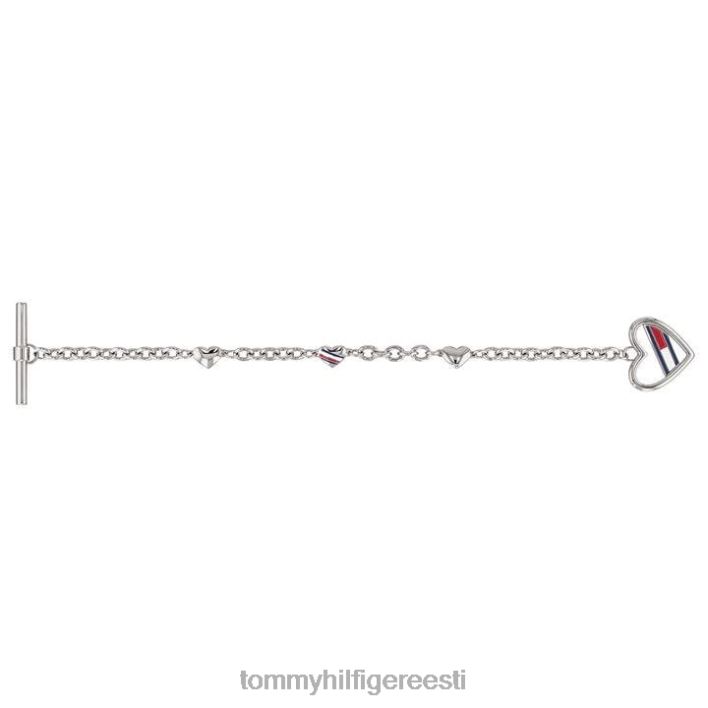 tommy peene lingiga käevõru RJV6220513 hõbedane Tommy Hilfiger