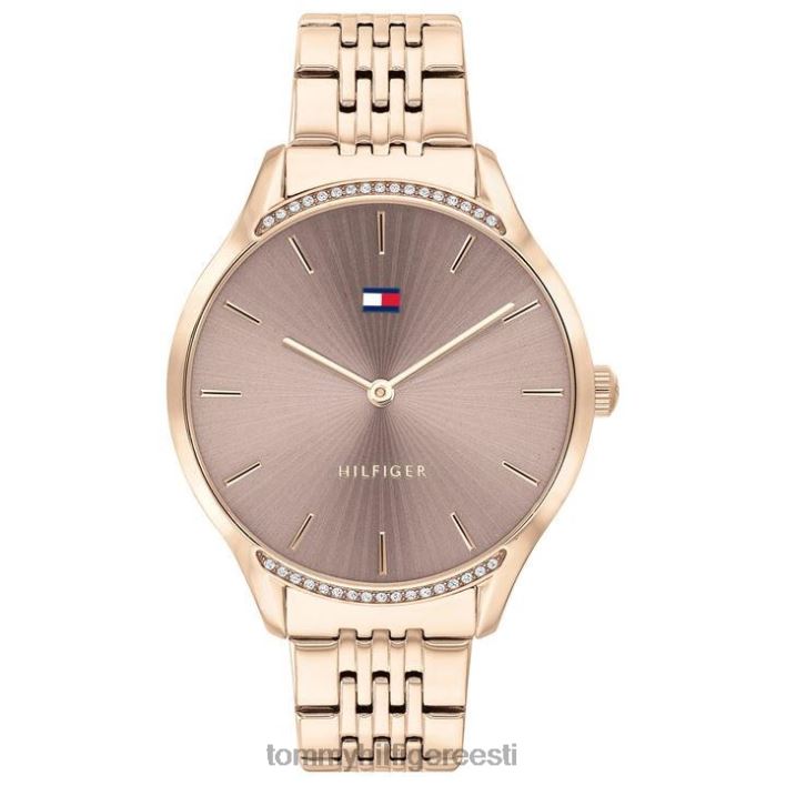 kullatud naiste käekell RJV6219866 roosa kuld Tommy Hilfiger