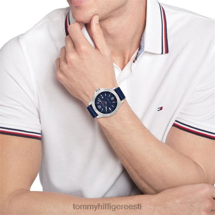 meeste hall ip silikoonrihmaga käekell RJV6220348 sinine Tommy Hilfiger