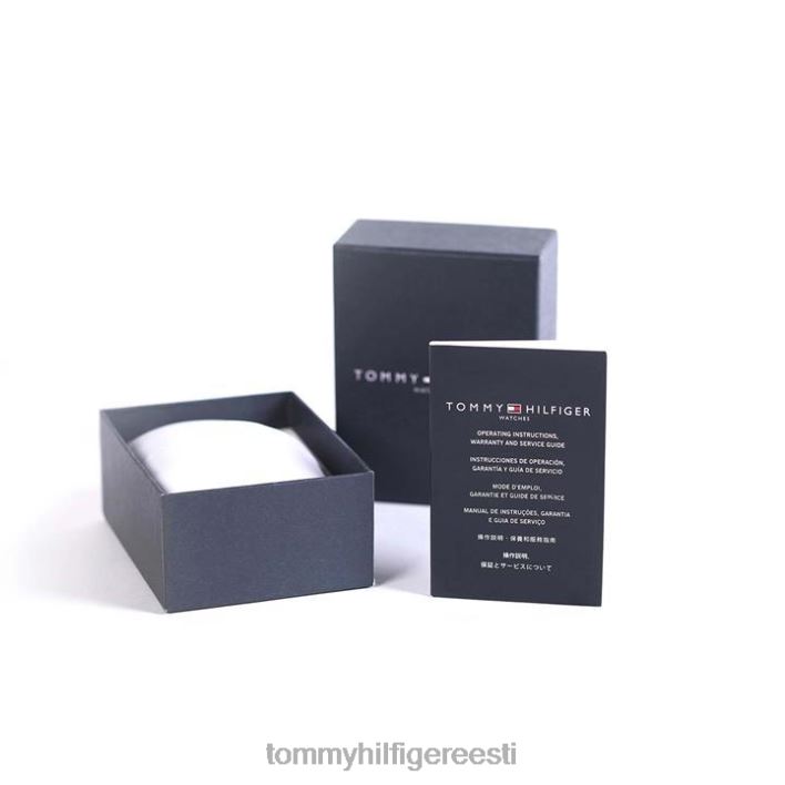meeste musta sihverplaadiga käekell RJV6219887 hõbedane Tommy Hilfiger