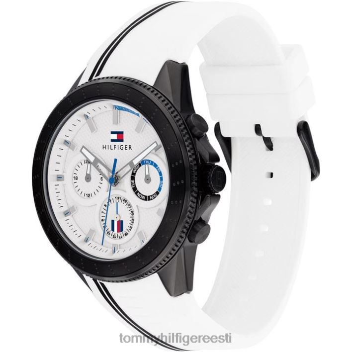 meeste spordist inspireeritud silikoonkell RJV6220165 valge Tommy Hilfiger