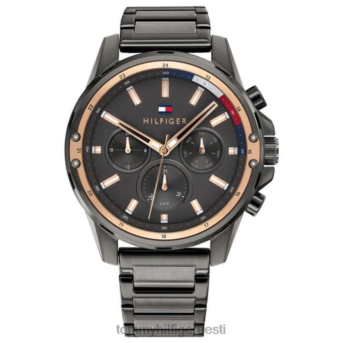 meeste terasest käekell RJV6219735 hall Tommy Hilfiger