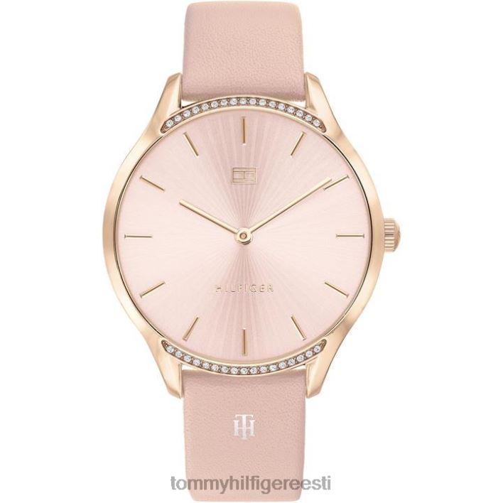 naiste roosa nahast rihmaga käekell RJV6220093 roosa/roosa Tommy Hilfiger