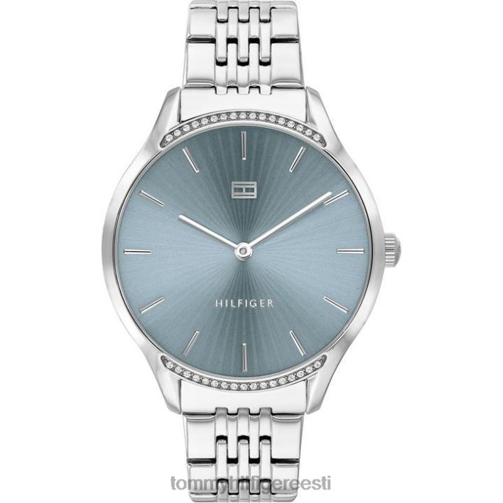 naiste roostevabast terasest käekell RJV6220094 hõbedane/sinine Tommy Hilfiger