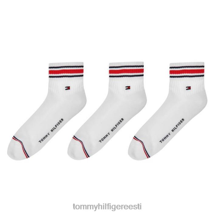 Meeste sportlikud veerandsokid, 3 komplekti RJV6219962 valge Tommy Hilfiger