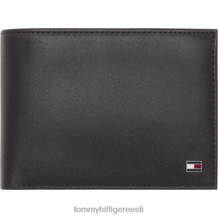 eton klapp ja münditaskuga rahakott RJV6219535 must Tommy Hilfiger