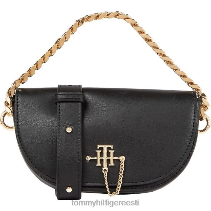 kett-kuu kokkupandav crossbody kott RJV6219692 mustad voodid Tommy Hilfiger