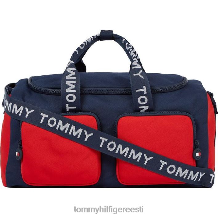 laste firma duffli RJV6220420 mereväe/punane Tommy Hilfiger