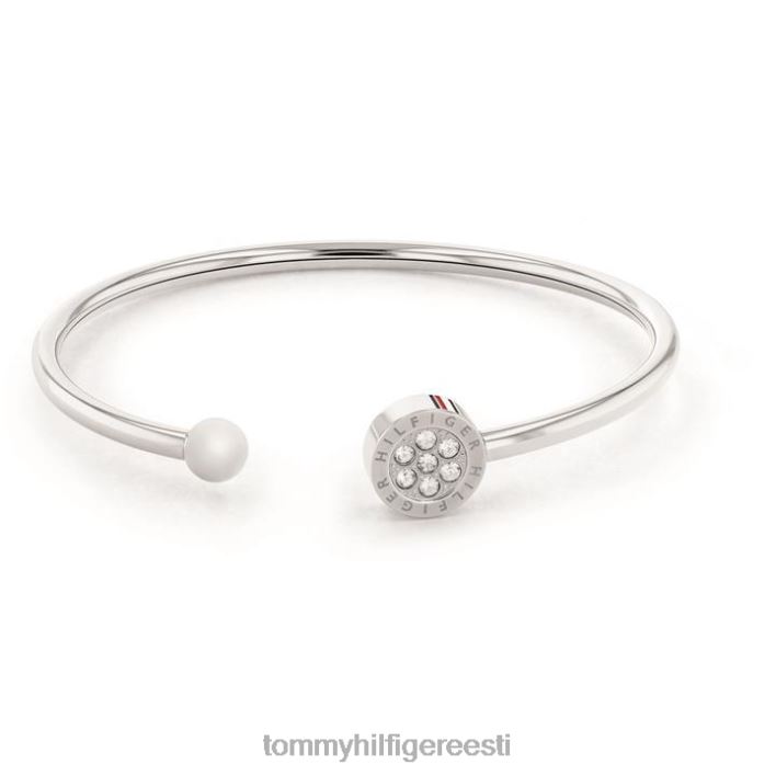 tommy kristallist käevõru RJV6219874 hõbedane Tommy Hilfiger