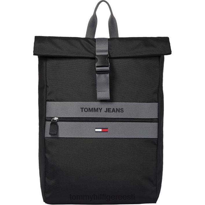 tommy teksapüksid, meeste jaoks mõeldud rolltop seljakott RJV6219946 mustad voodid Tommy Hilfiger