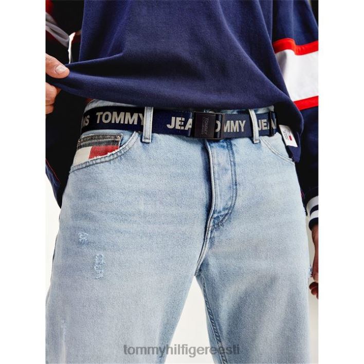 tommy teksad kootud vöö RJV6220812 hämar merevägi Tommy Hilfiger