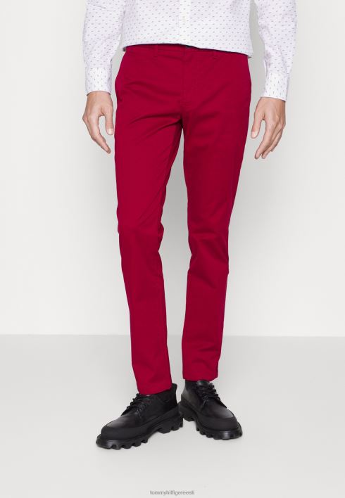 Bleecker slim flex chinos RJV627583 rouge Tommy Hilfiger