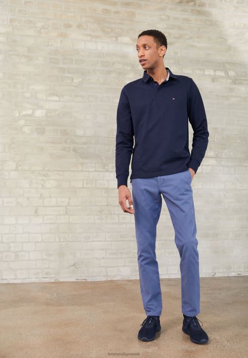 bleecker kärgstruktuuriga chinos RJV624489 pleekinud indigo Tommy Hilfiger