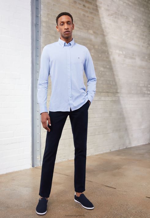 bleecker kärgstruktuuriga chinos RJV624497 kõrbe taevas Tommy Hilfiger