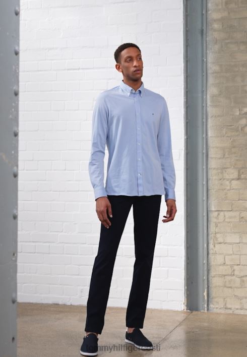 bleecker kärgstruktuuriga chinos RJV624497 kõrbe taevas Tommy Hilfiger