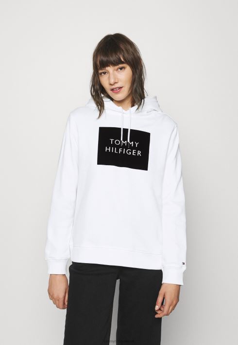 Flock box hoodie dressipluus RJV628436 valge Tommy Hilfiger