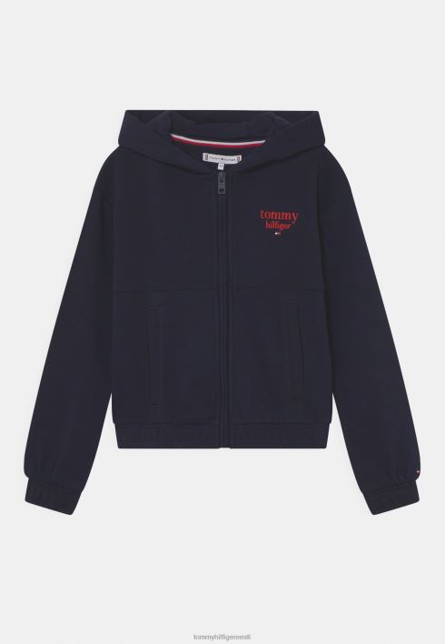 graafiline tõmblukk läbi lukuga dressipluusi RJV625040 kõrbe taevas Tommy Hilfiger