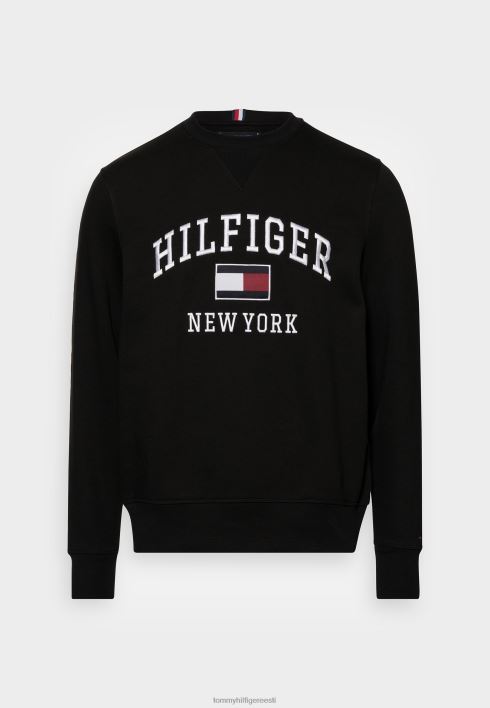 kaasaegne ülikooli dressipluus RJV624784 must Tommy Hilfiger