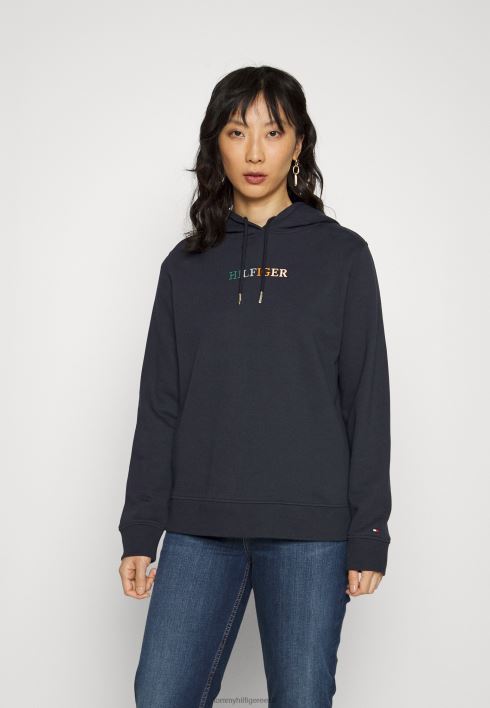 kapuutsiga dressipluus RJV624965 kõrbe taevas Tommy Hilfiger