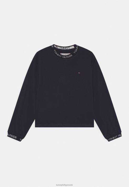 kaubamärgiga dressipluus RJV625597 kõrbe taevas Tommy Hilfiger