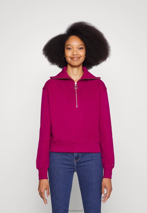 lõdvestunud hubane dressipluus RJV624304 itaalia vein Tommy Hilfiger