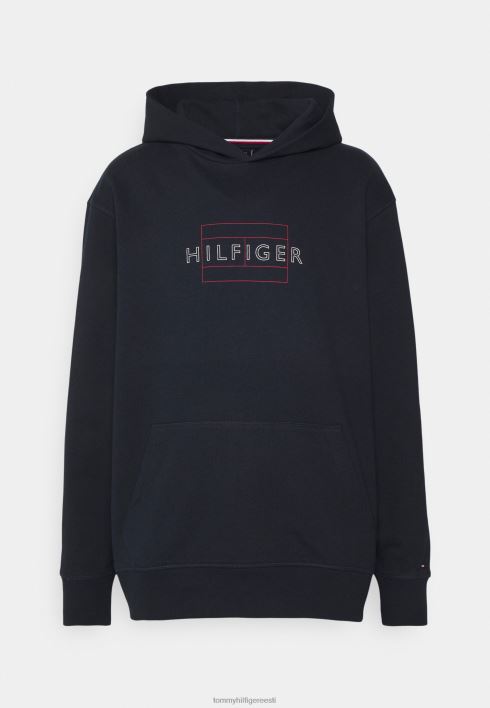 lineaarne lipp kapuutsiga dressipluus RJV626275 kõrbe taevas Tommy Hilfiger