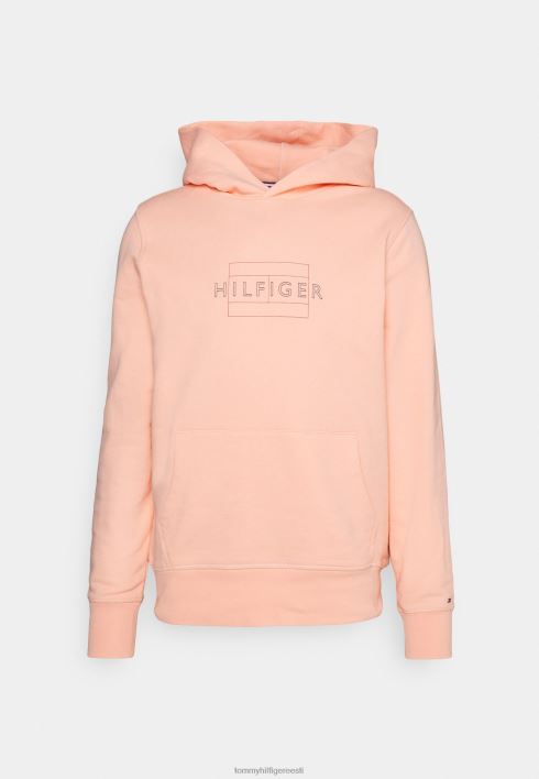 lineaarne lipp kapuutsiga lukuga dressipluus RJV624237 päikeseloojangu virsik Tommy Hilfiger
