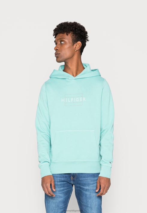 lineaarne lipp kapuutsiga lukuga dressipluus RJV625620 bryant roheline Tommy Hilfiger