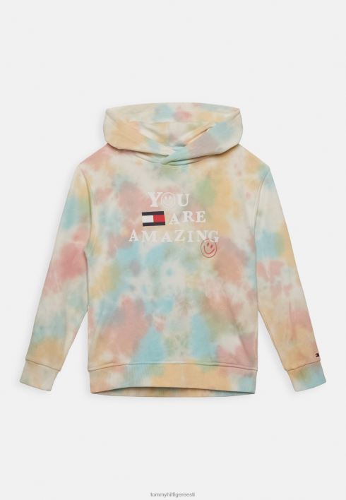 lipsuvärviga hoodie dressipluus RJV628339 ekru lipsuvärv Tommy Hilfiger