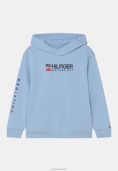 logoga hoodie unisex dressipluus RJV624545 chambray taevas Tommy Hilfiger