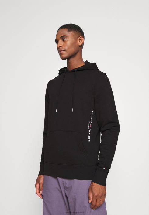 logoga kapuutsiga dressipluus RJV628302 must Tommy Hilfiger