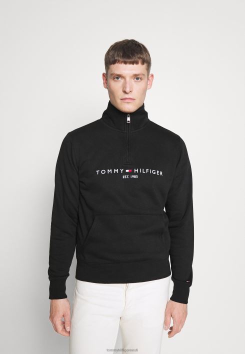 logoga mockneck dressipluus RJV627269 must Tommy Hilfiger