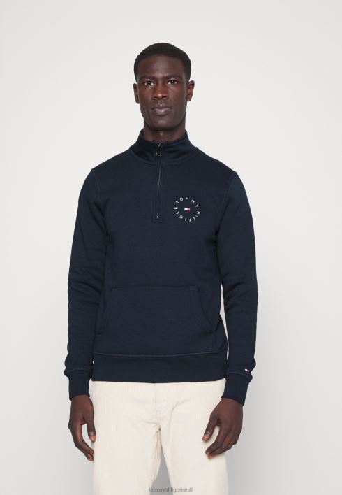 ümmargune graafiline kaelusega dressipluus RJV628379 kõrbe taevas Tommy Hilfiger