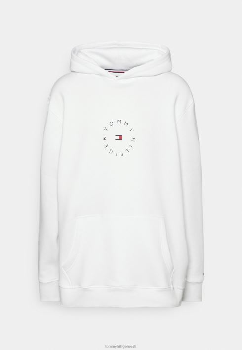 ümmargune graafiline kapuutsiga dressipluus RJV624194 valge Tommy Hilfiger