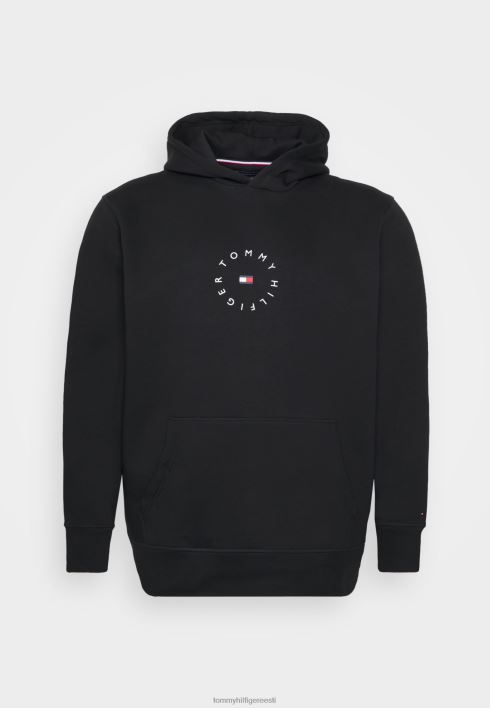 ümmargune graafiline kapuutsiga dressipluus RJV625503 must Tommy Hilfiger