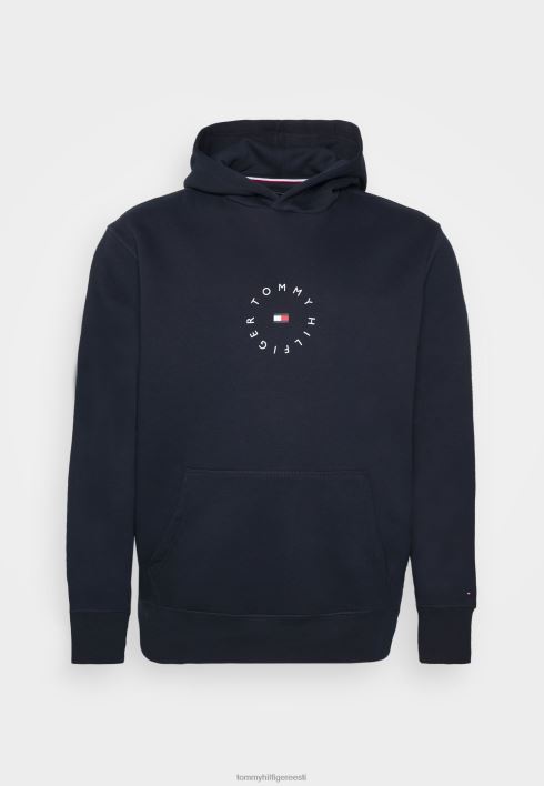 ümmargune graafiline kapuutsiga dressipluus RJV627526 kõrbe taevas Tommy Hilfiger