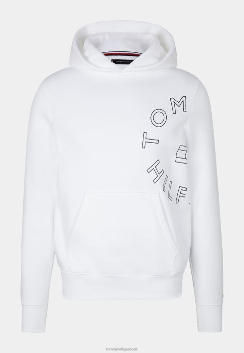 ümmargune graafiline kapuutsiga unisex dressipluus RJV624148 valge Tommy Hilfiger