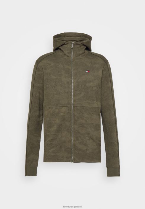 mugavuskapsel kapuutsiga lukuga dressipluus RJV628148 armee roheline Tommy Hilfiger
