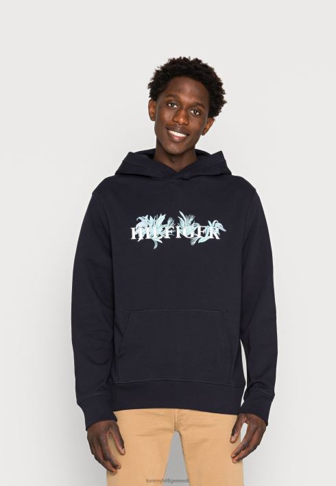 palmiga lilleline embro vabaaja kapuutsiga dressipluus RJV626067 mereline Tommy Hilfiger