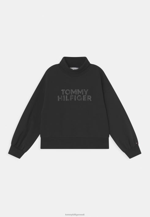 rullikaelusega dressipluus RJV628301 must Tommy Hilfiger