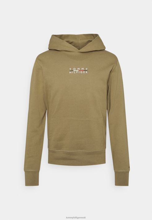 ruudukujulise logoga kapuutsiga pusa RJV628381 metsahari Tommy Hilfiger