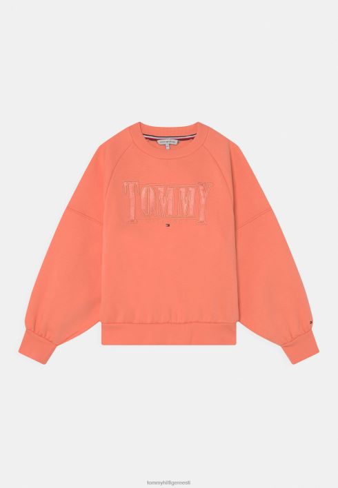 satiin logoga dressipluus RJV624996 virsiku hämarus Tommy Hilfiger