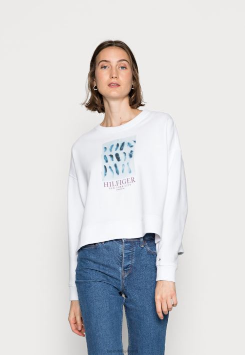 sulgedega lahtine dressipluus RJV626138 valge Tommy Hilfiger