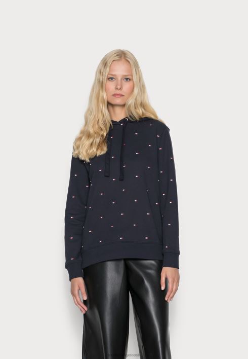tavaline tikandiga lipp hoodie dressipluus RJV628594 kõrbe taevas Tommy Hilfiger