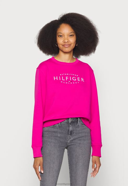 uus kaubamärgiga dressipluus RJV623858 ekstsentriline magenta Tommy Hilfiger