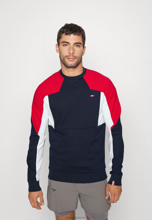 värviblokiga meeskonna dressipluus RJV625856 kõrbe taevas Tommy Hilfiger