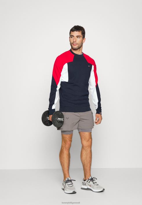 värviblokiga meeskonna dressipluus RJV625856 kõrbe taevas Tommy Hilfiger