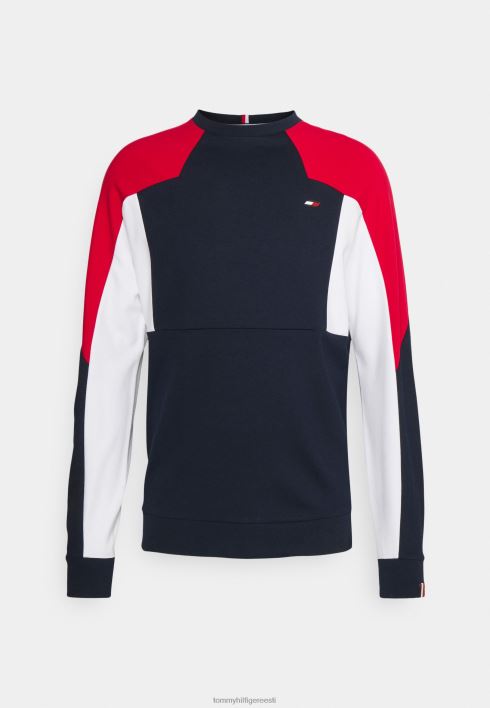 värviblokiga meeskonna dressipluus RJV625856 kõrbe taevas Tommy Hilfiger